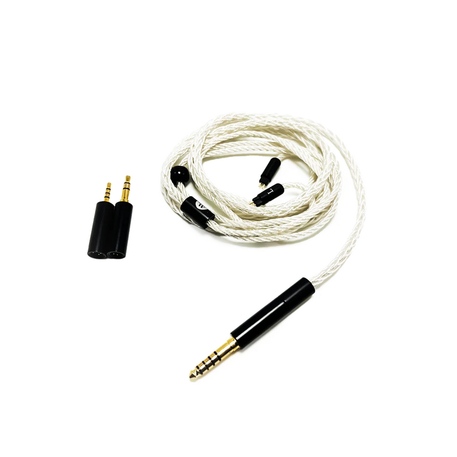 Essen Braided Silver 0.78mm 2-pin 3-in-1 In-Ear Monitor Upgrade Cable
