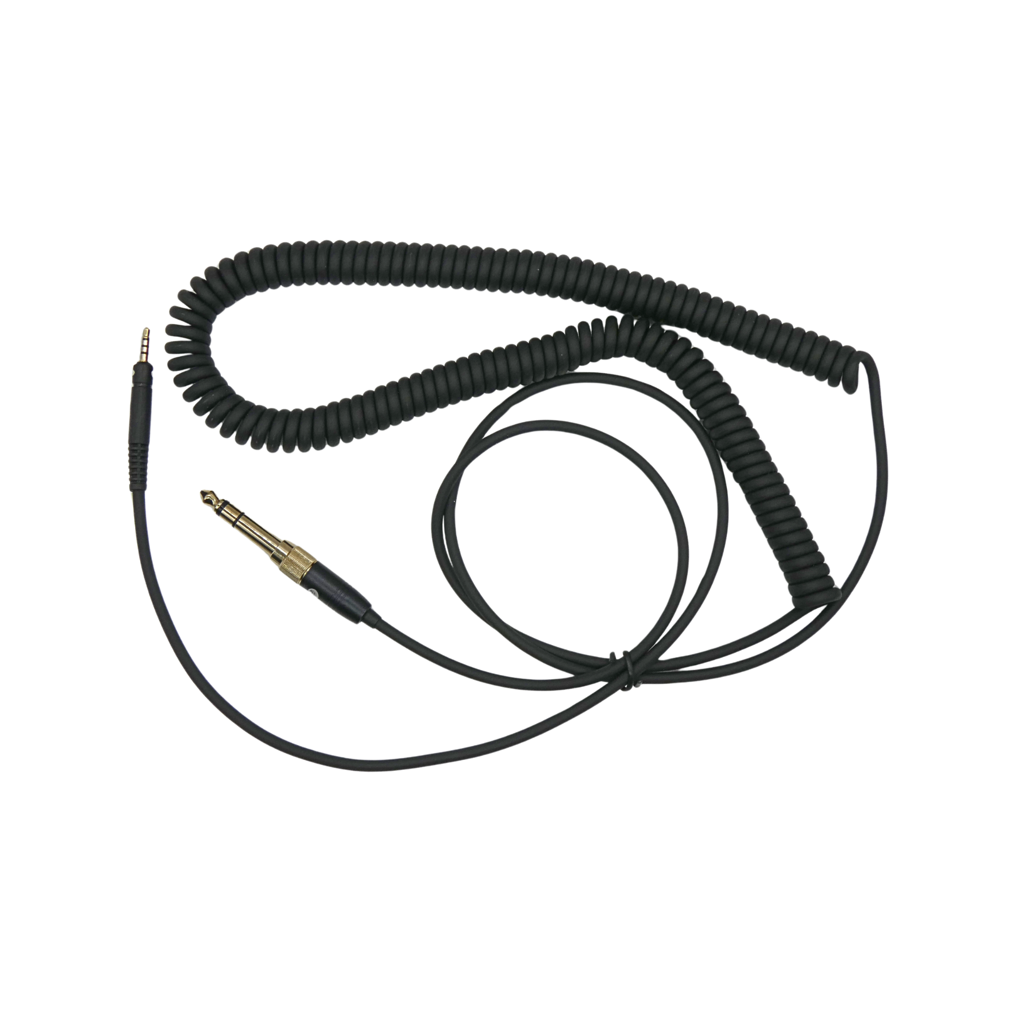 Ambon 2.5mm Twist Lock to 3.5mm Coiled Headphone Cable with 6.35mm