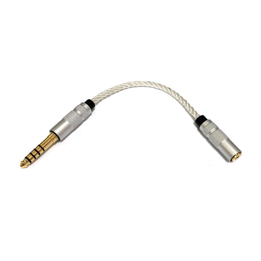 SW-2544BC 4-Core Silver 2.5mm Female to 4.4mm Male Balanced Adapter