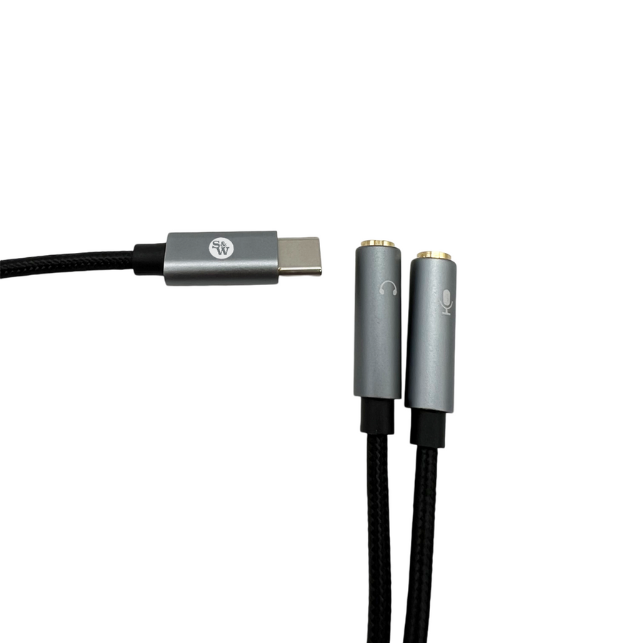 Asti Dual 3.5mm Female to USB-C Male Cable