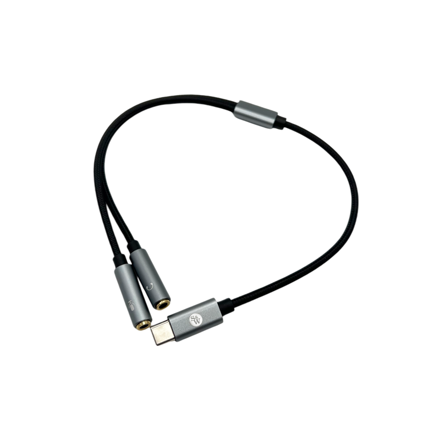 Asti Dual 3.5mm Female to USB-C Male Cable