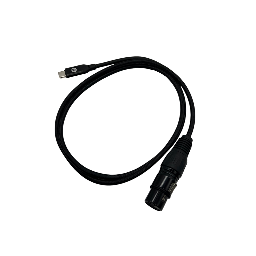 Bay 3-pin XLR Female to USB-C Male Microphone Cable