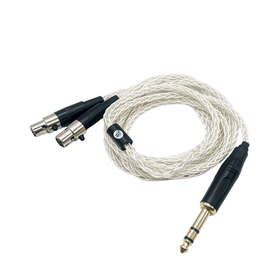 Lisbon Mini XLR to 6.35mm 8-core OFC Silver Headphone Cable