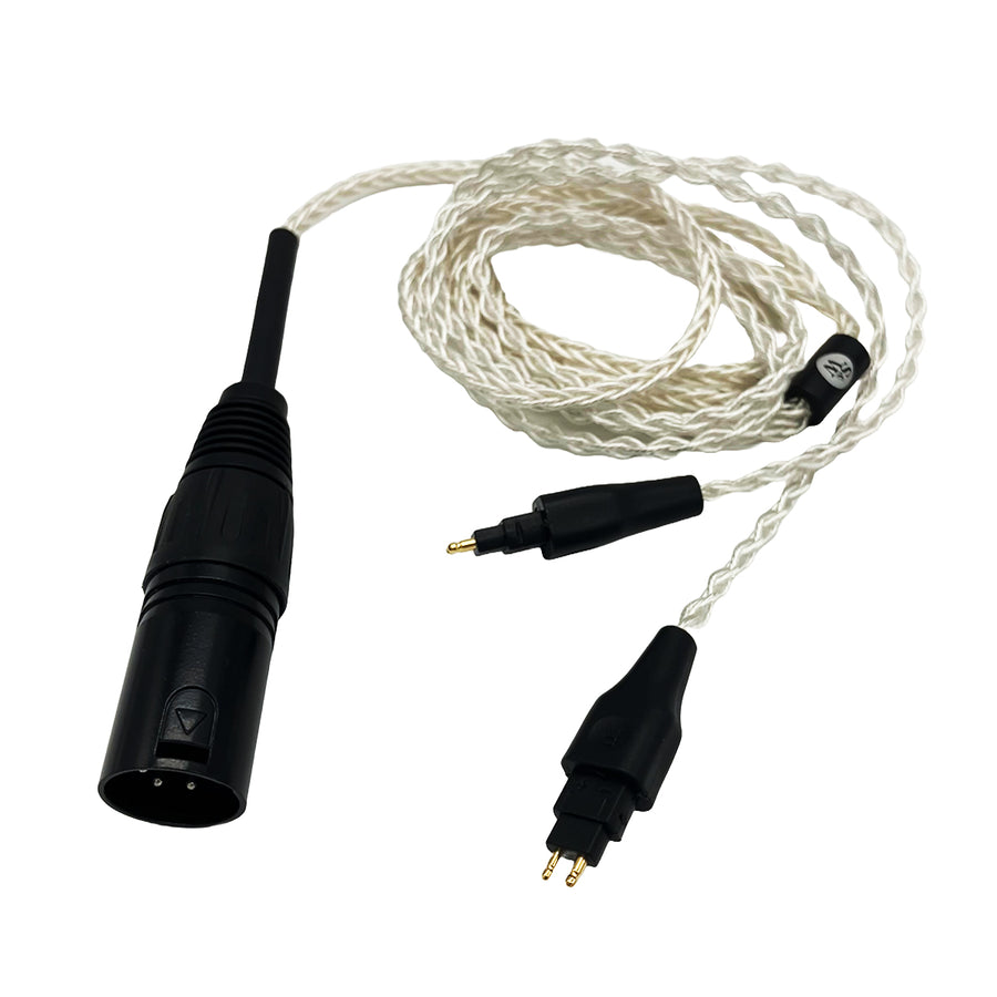 Olten Braided Silver 4-Pin XLR Upgrade Cable for Sennheiser HD600/650/660S2/6XX/58X