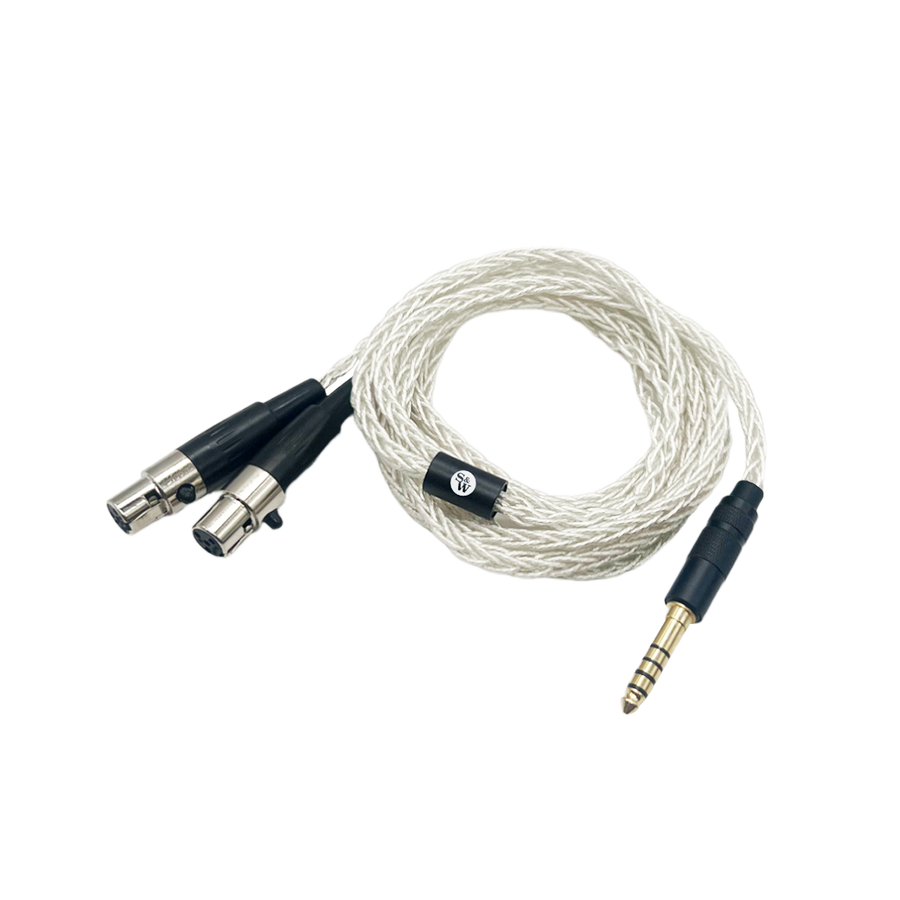 Porto Mini XLR to 4.4mm Balanced 8-core OFC Silver Headphone Cable