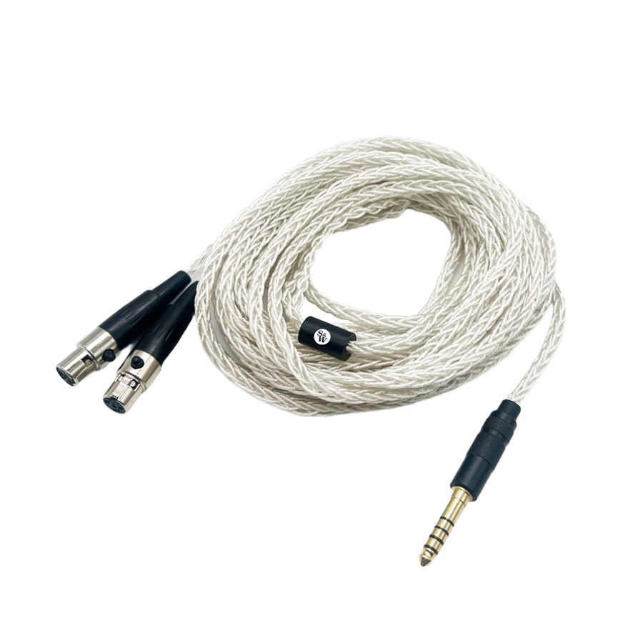 Porto Mini XLR to 4.4mm Balanced 8-core OFC Silver Headphone Cable