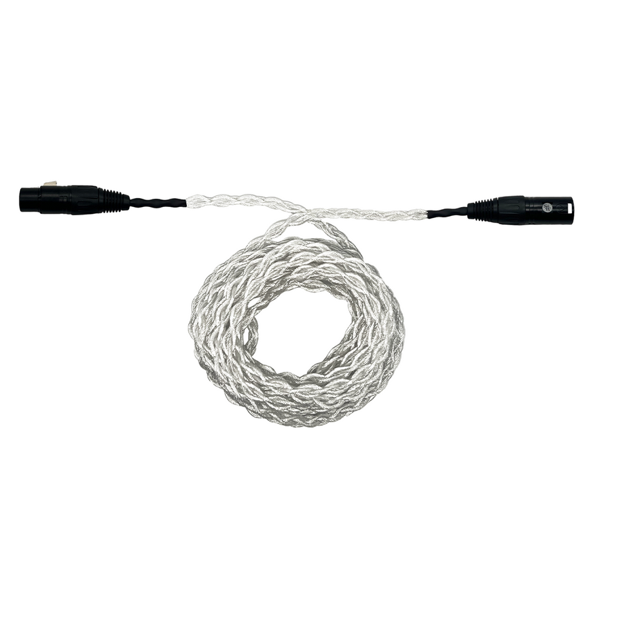 Rhodes 4-pin XLR Male to 4-pin XLR Female Balanced Extension Cable (12ft)