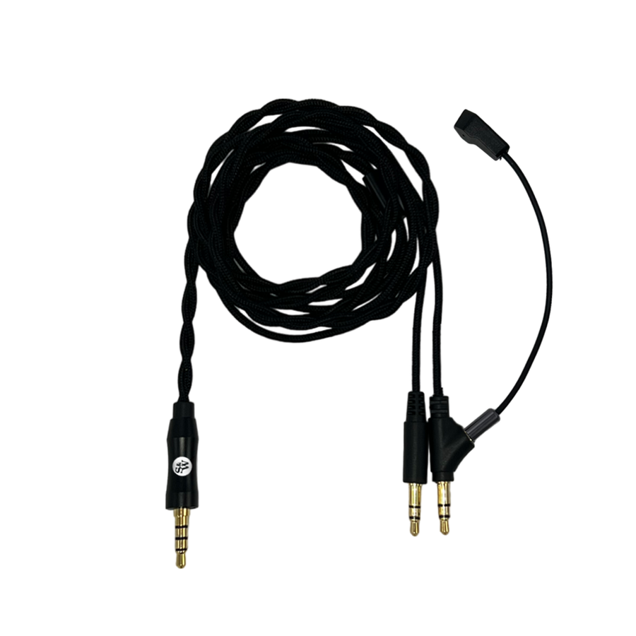 Spiez 3.5mm to 3.5mm Headphone Cable with Detachable Boom Microphone Strauss Wagner