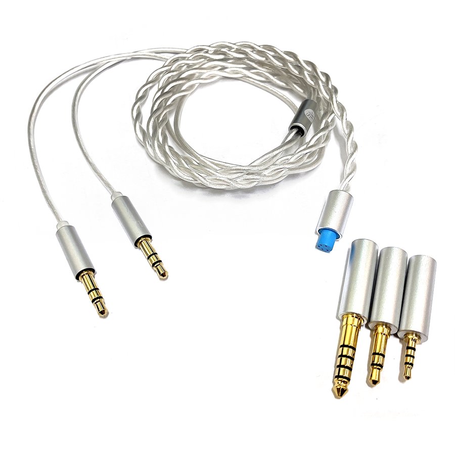 Graz 3.5mm Stereo Silver 3-In-1 Headphone Upgrade Cable